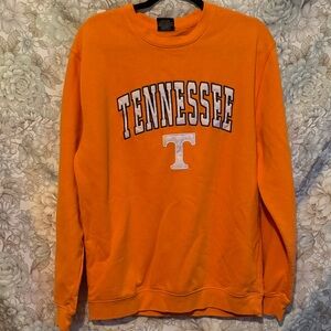Colosseum Bright Orange Tennessee Crewneck Sweatshirt